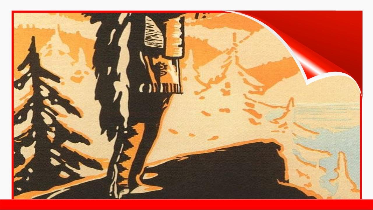 Vintage Travel Poster With Beautiful Illustrations From The 1930S !