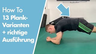 Plank Variations | 13 Forearm Plank Variations +++ EXECUTION CORRECTLY