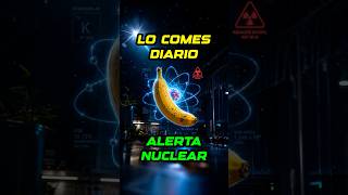 Plátanos: 0,1 microsieverts, potasio-40 y los comes tranquilo 🍌
