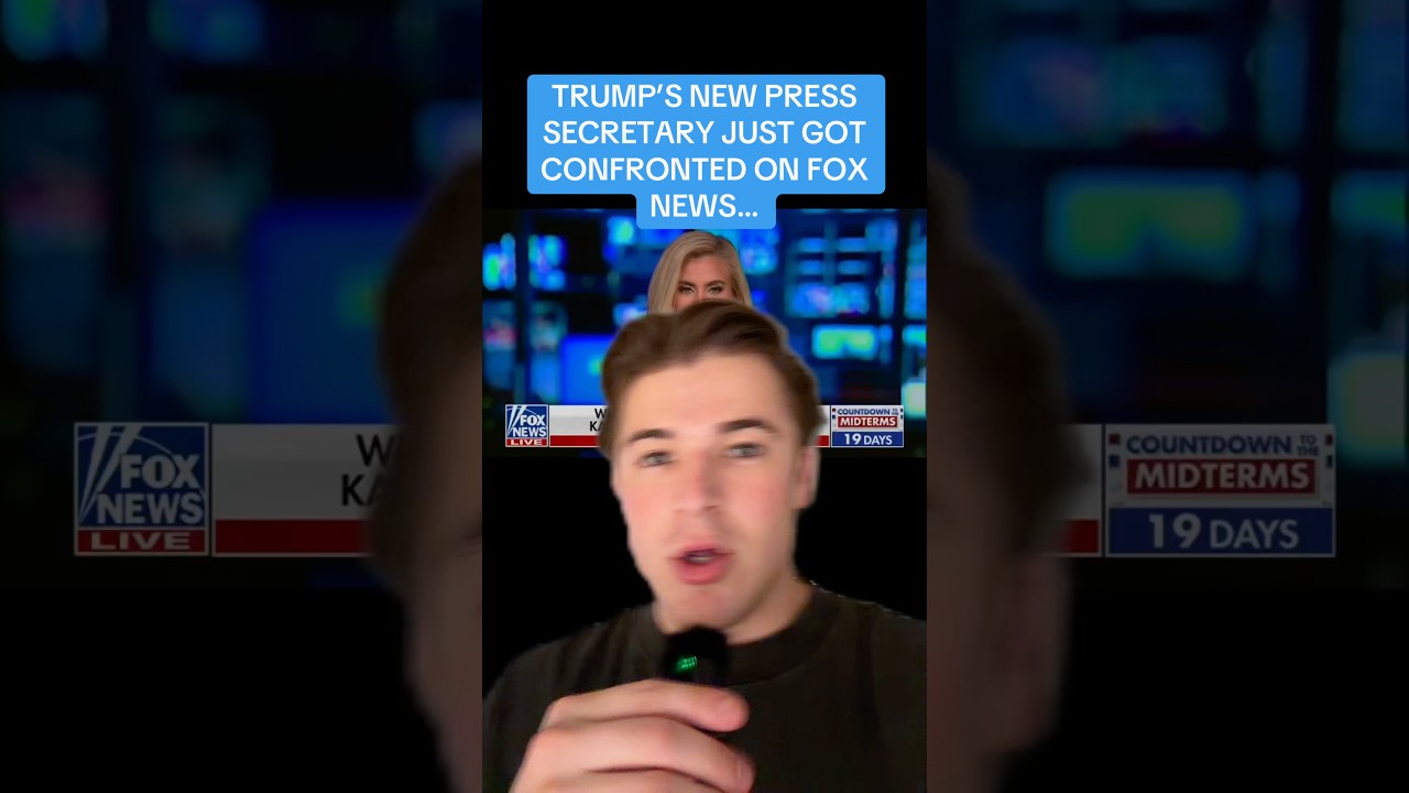 ⁣Trump’s new press secretary got CONFRONTED on Fox News…