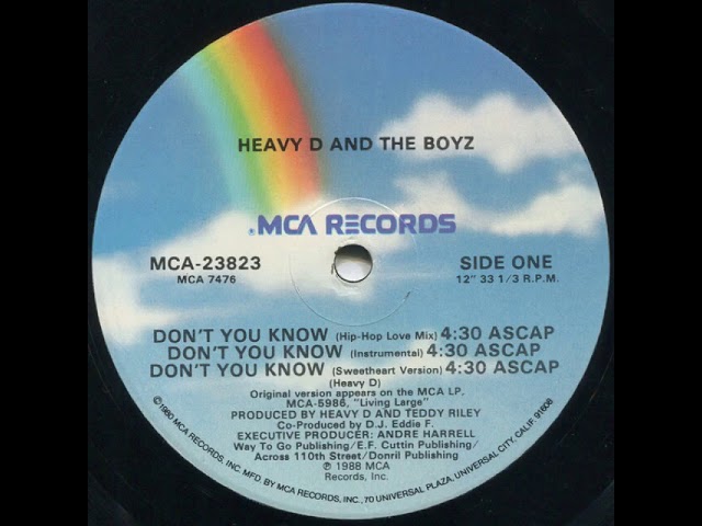 Guarda Heavy D. And The Boyz X Al B. Sure! - Don’t You Know (Sweetheart Version) su YouTube Guarda Heavy D. And The Boyz X Al B. Sure! - Don’t You Know (Sweetheart Version) su YouTube