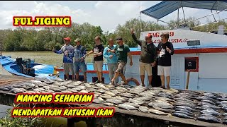 Rame nya..!! mancing kali ini dapat banyak berbagai jenis ikan dan jekpot //episode 2