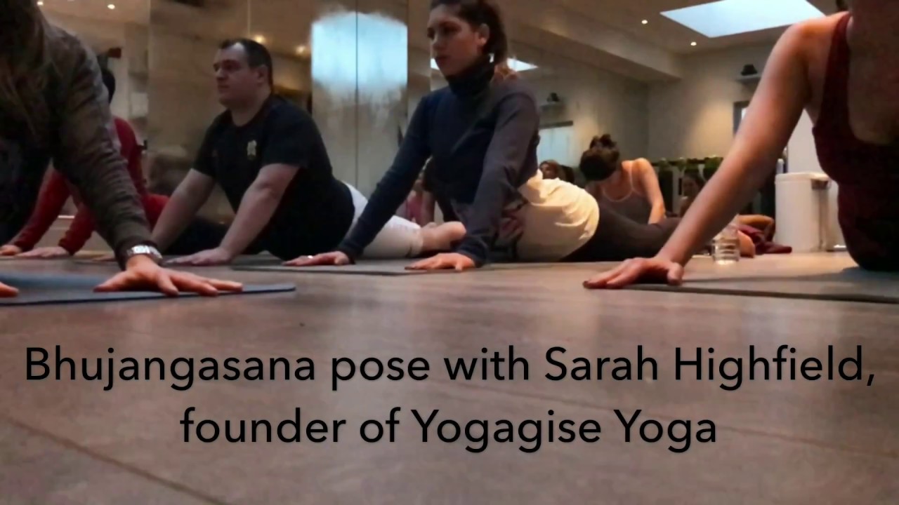 Bhujangasana with Sarah Highfield, founder of Yogagise Yoga YouTube