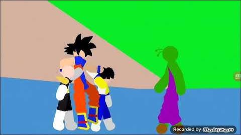 Goku goes super saiyan for the first time part 1 (Stick nodes)