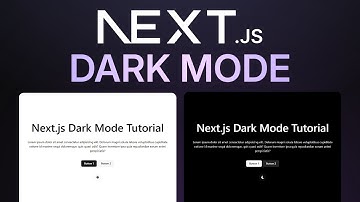 How to Create Dark Mode in Nextjs Tutorial