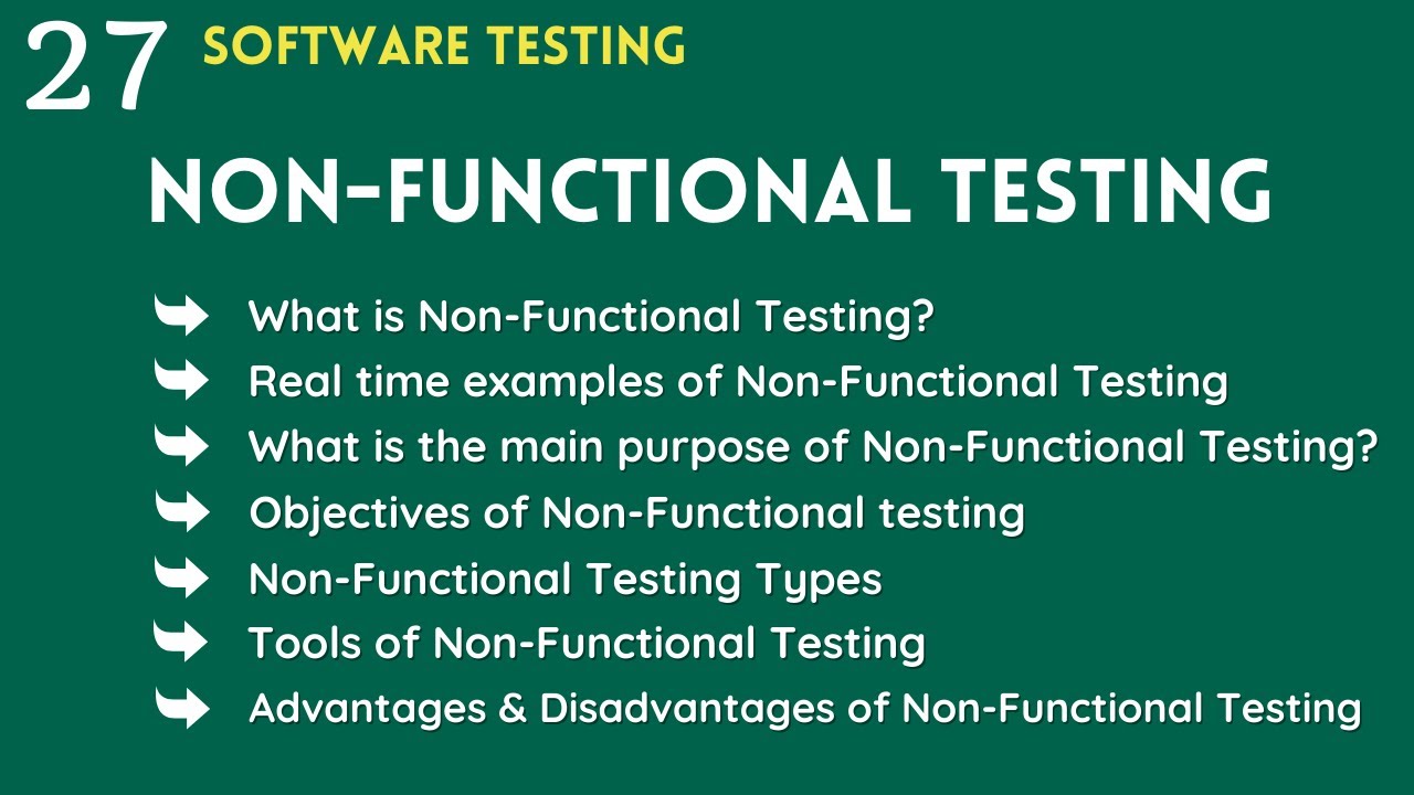 QA manual testing tutorial for beginners | what is non functional ...