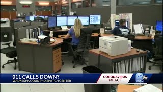 Dispatch center gets less 911 calls
