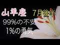 【山羊座】　7月後半　変化　変容　行動の先　その先にあるもの