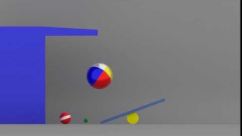 Bouncing balls with different weights with MAYA 3D
