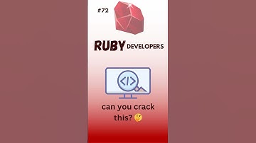 Quiz 72: Master Ruby Programming in 30 Seconds! #quiz #ruby #shorts #codingfacts