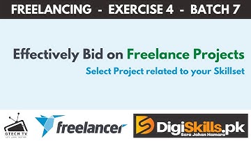 Digiskills Freelancing Exercise 4 Batch 7 Solution | Write an Effective Bid on Freelancing Project