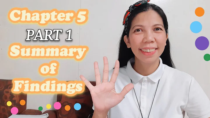 CHAPTER 5 | SUMMARY OF FINDINGS