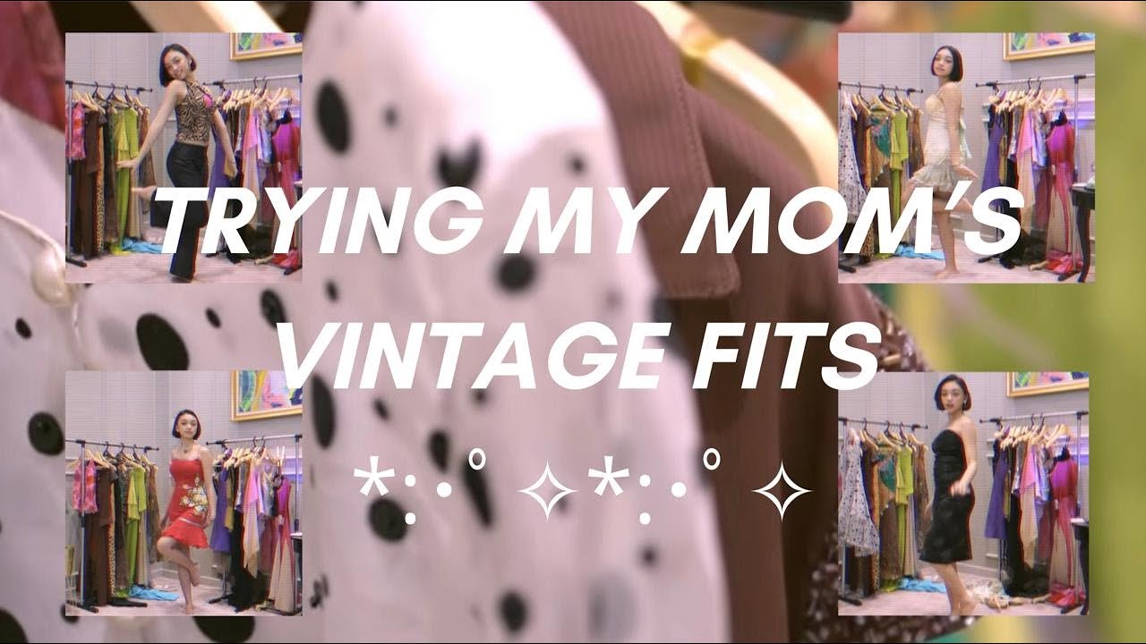 Trying my Mom's vintage fits | Naura Ayu