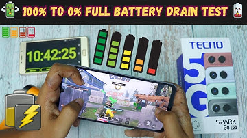 Tecno Spark Go 5G 100% to 0% Full Battery Drain Test | Tecno Spark Go 5G 5G battery life 🤯
