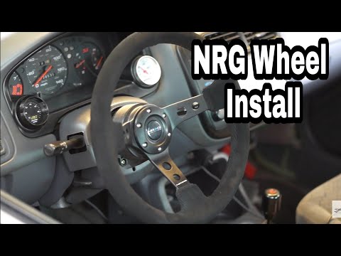 NRG Steering Wheel Install & SRS By Pass Trick! For 96 97 98 99 2000 Honda Civic. EJ & EK