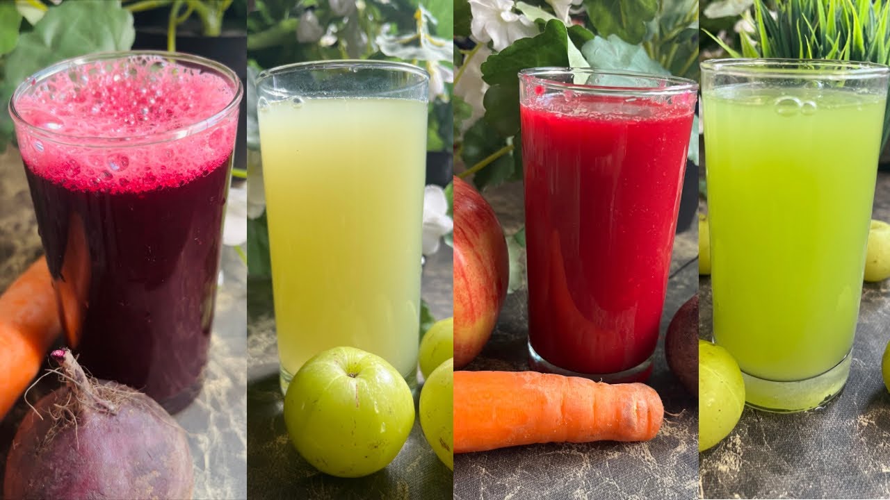 Juices For Glowing Skin & Healthy Hair | Easy Recipes - YouTube