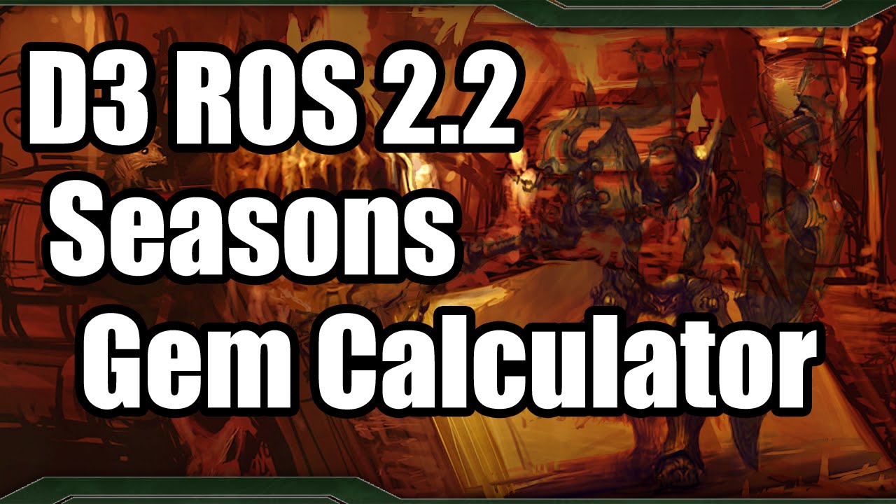 D3 ROS 2.2 Gem Calculator