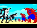 Evolution Of GODZILLA Vs Evolution Of SHARKZILLA VENOM: Rescue Baby Shark | Godzilla Cartoon