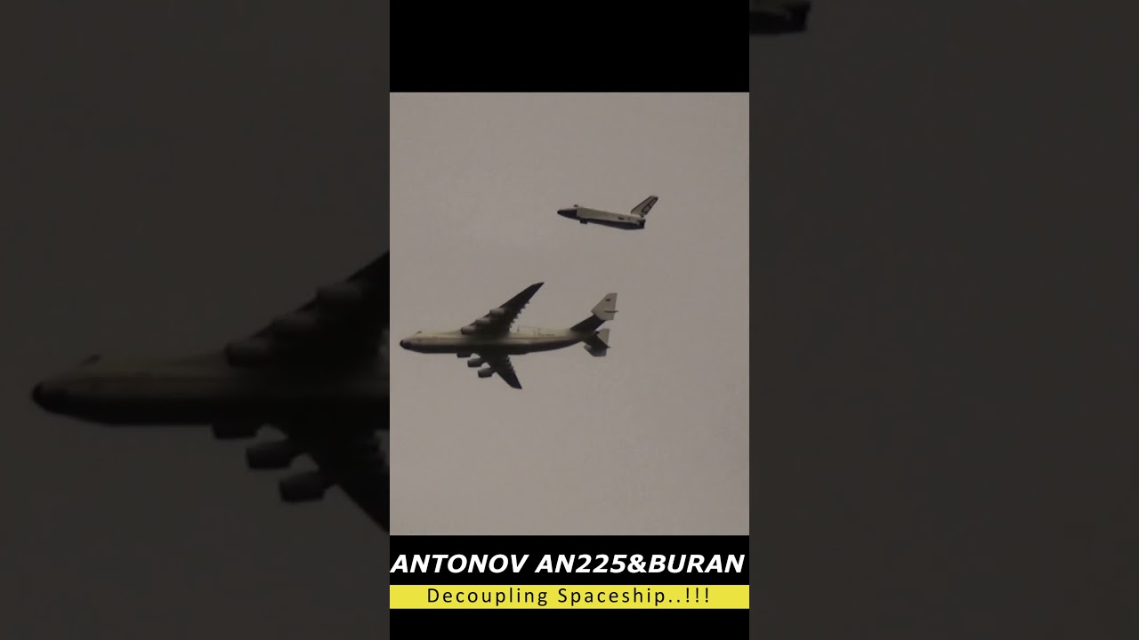 Antonov AN225 decoupling Buran Spaceship RC Airplane 