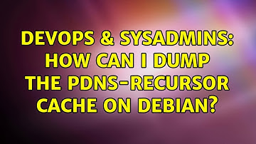 DevOps & SysAdmins: How can I dump the pdns-recursor cache on Debian?