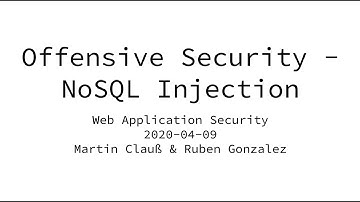 01-03-04 NoSQL Injection