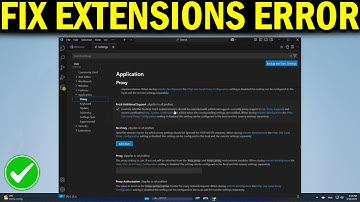 How To Fix "Error While Fetching Extensions. XHR Failed" error in VSCode