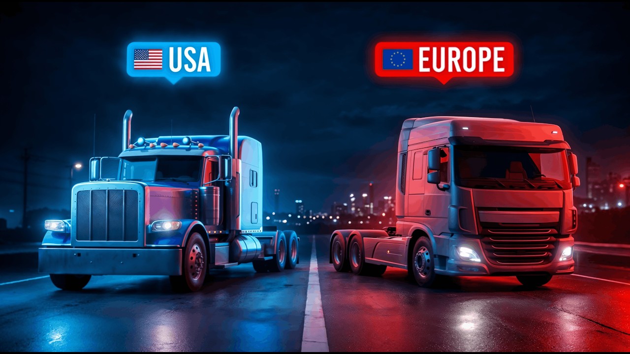 Europski vs američki kamioni: zašto su dizajnirani toliko različito?