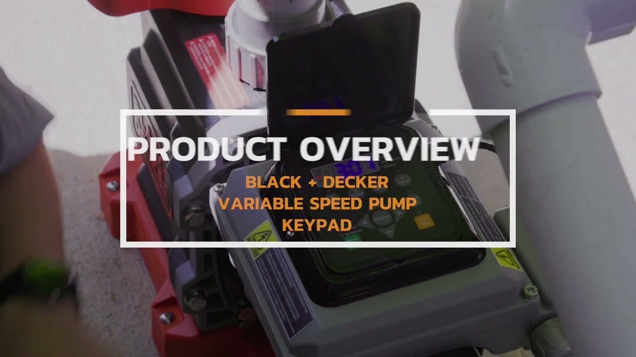 Product Overview: BLACK+DECKER Keypad for Variable Speed Pool Pumps 