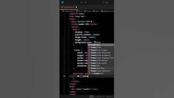 Loader animado solo con CSS #css #html #tips
