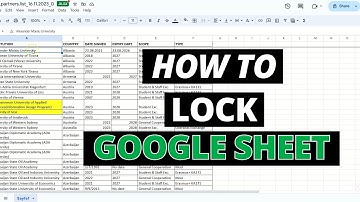 How To LOCK Google sheet - Verified Guide