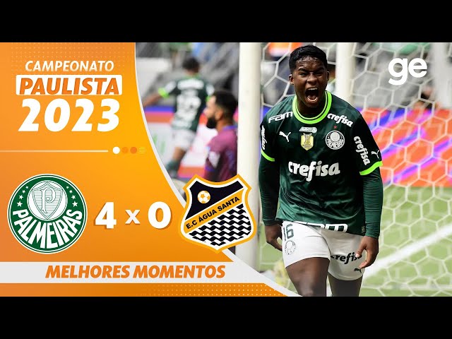 PALMEIRAS 4 X 0 ÁGUA SANTA, MELHORES MOMENTOS, FINAL CAMPEONATO PAULISTA  2023