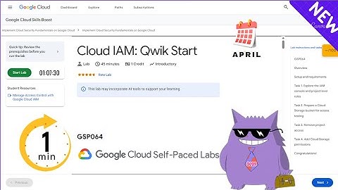 Cloud IAM: Qwik Start | #2025 | #GSP064 |#qwiklabs |Solution