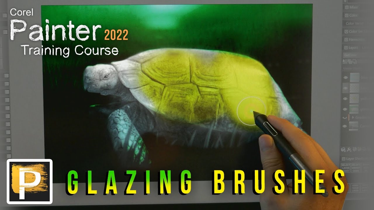 Corel Painter Glazing Brushes - Painter 2022 Tutorial