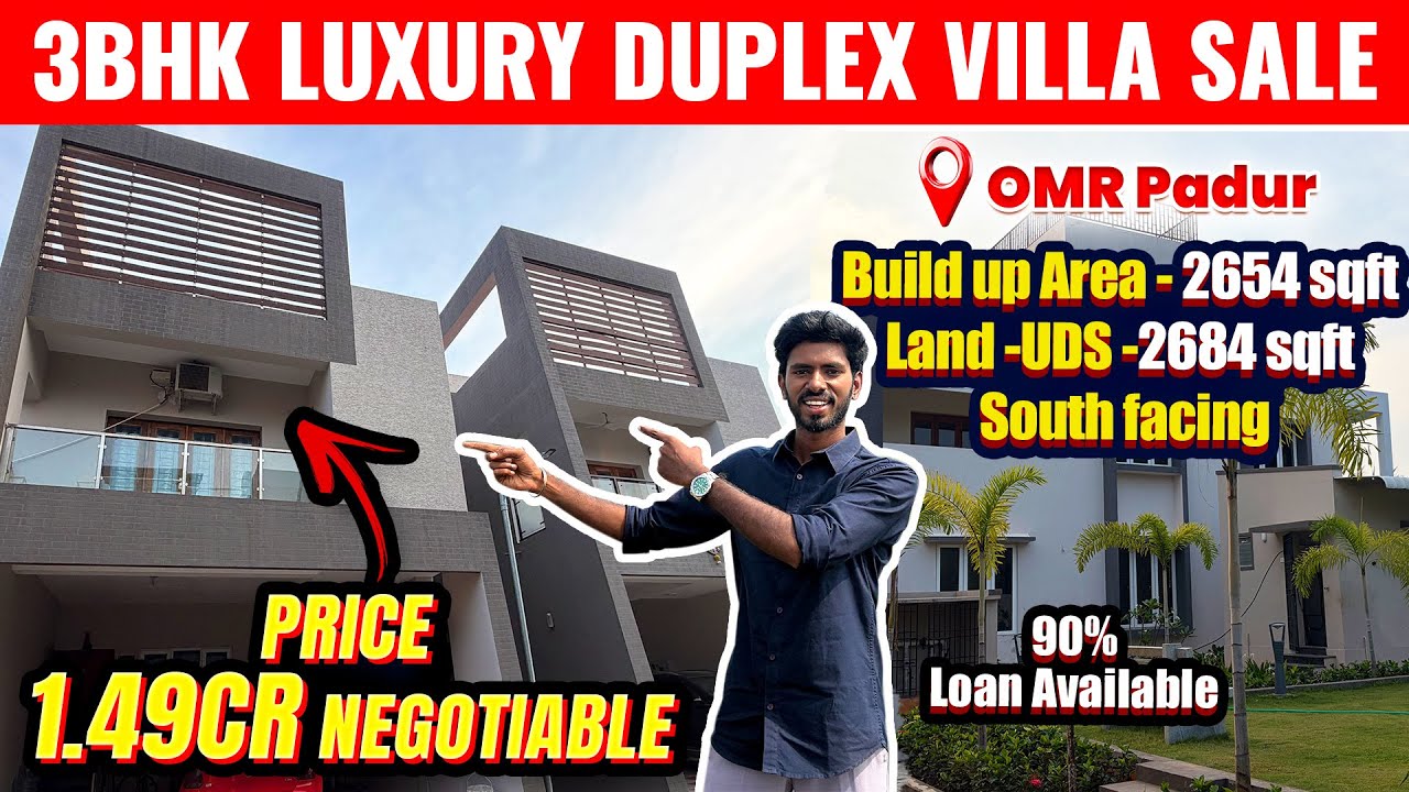 3BHK Luxury Independent Villa For Sale In OMR Padur | House For Sale | Sanjaysamy | Vlog #478