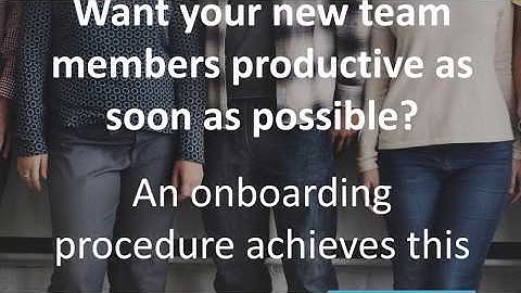 Employee Onboarding - THE FOUR Cs