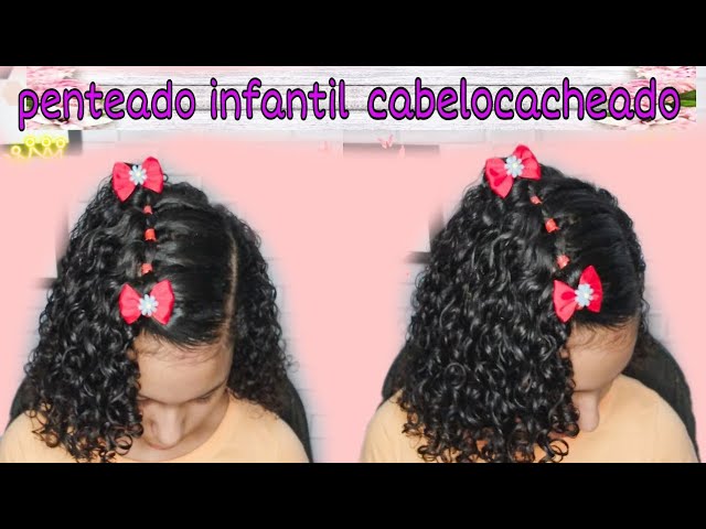 Penteado para cabelo cacheado curto com ligas #36/ hairstyle for