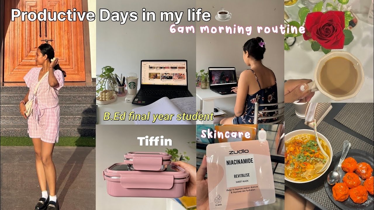 6am Morning Routine⛅️B.ed Final year student📚Hectic yet PRODUCTIVE☕ ...