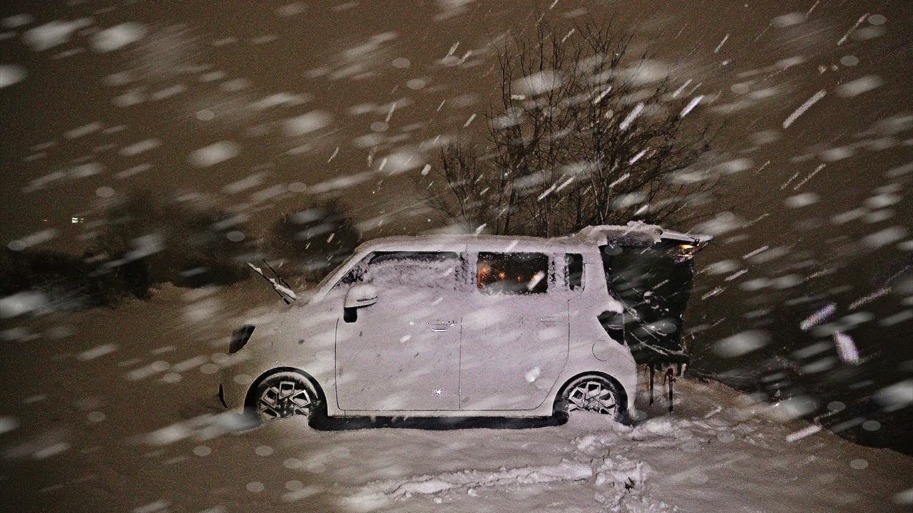 레이차박❄영하6도 30cm 폭설 속에서도🔥뜨거운 하룻밤을 보내는 car camping with 랜드피크 미라클 무동력 온수 보일러 & 트임텐트