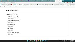 Habit-Tracker using react for skill test