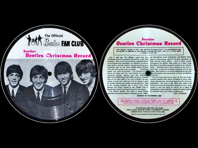 THE BEATLES - ANOTHER BEATLES CHRISTMAS RECORD. Collectables