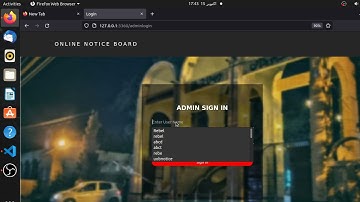 Mini Project| online notice board