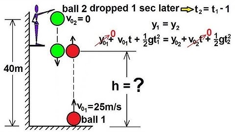 Physics 2 - Motion In One-Dimension (21 of 22) Two Objects