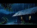 No Ads Rain Sounds for Sleeping – Heavy Rain On the Tin Roof for Deep Night Sleep