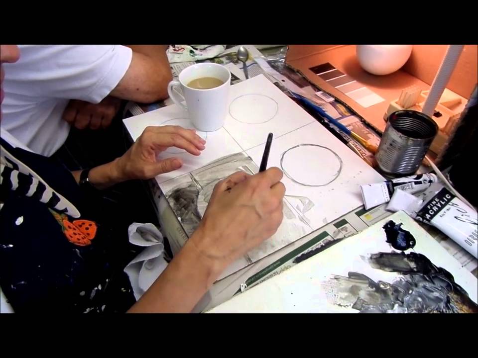 How to paint using dark and light. YouTube