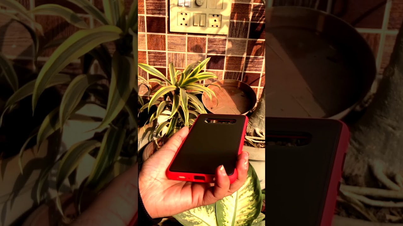 Red Smoke Silicone Protection case for Samsung S10 plus