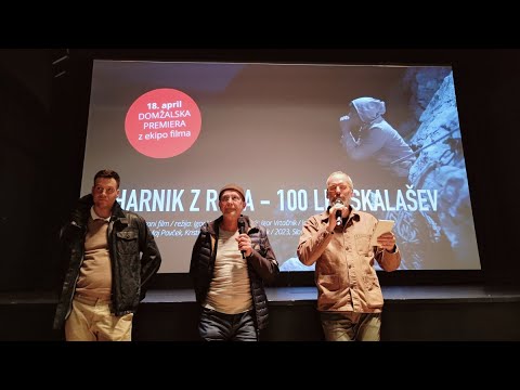 VIHARNIK Z ROBA 100 LET SKALAŠEV POGOVOR PO FILMU MESTNI KINO DOMŽALE 18 4 2024