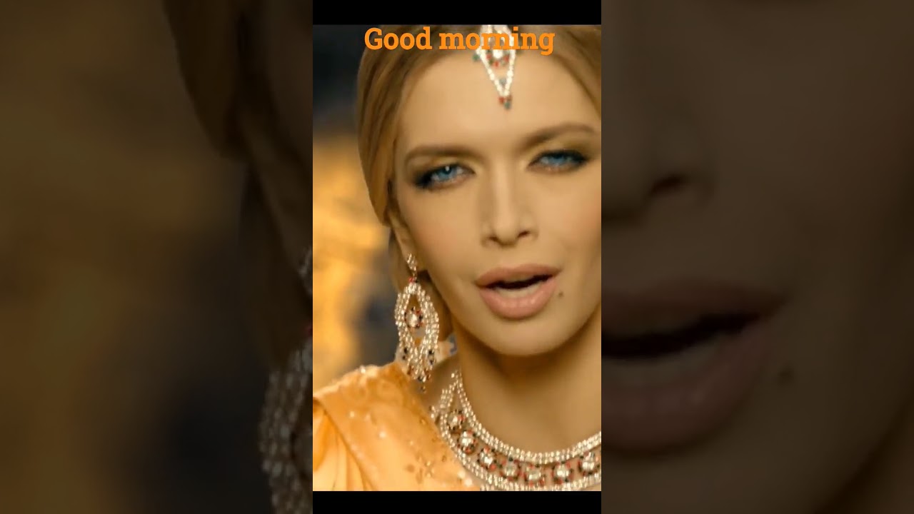 Ukrainian good morning song - vera Brezhneva with a Bhartiya shari to respect our culture.