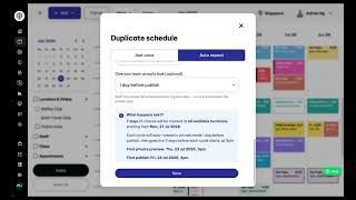 NEW! Auto duplicate your schedule in recurring cycles