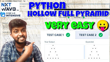 Hollow Full Pyramid | My Python Coding Practice | Coding Practice  | Nxt Wave CCBP 4.0 Intensive