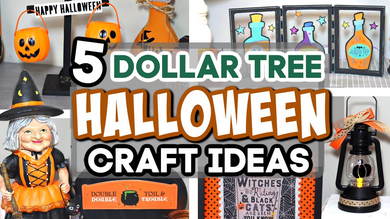 5 DIY Halloween Decor Ideas 2020!! | Dollar Tree DIY Halloween Decor